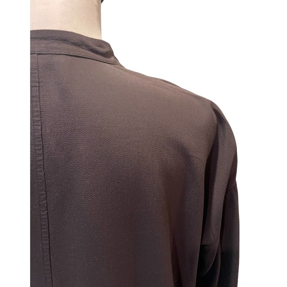 Eileen Fisher Womens Jacket Gray Tencel PP 2-4 Light Unlined Zip Classic Basic - Picture 3 of 6